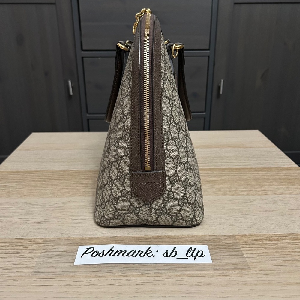 Authentic Gucci GG Supreme Medium Dome Ophidia Bag - Picture 4 of 6